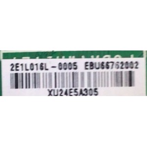 MAIN PARA SMART TV LG 4K RESOLUCION  (3840X2160) / NUMERO DE PARTE EBU66762002 / EAX69581205 / 2E1L016L / XU24E5A305 / 66762002 / MODELO 50UQ7070ZUE.BUSYLJM